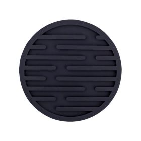 Striped Round Silicone Coaster Set