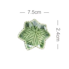 Ice Crack Maple Leaf Lotus Chopsticks Shelf Ceramic Pen Rack