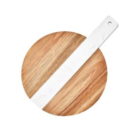 Acacia Mangium Marble Stitching Steak Chopping Board