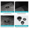 30 Farmhouse Sink - 30 Inch Kitchen Sink Gunmetal Black Single Bowl Apron Front Farmhouse Sink 18 Gauge Stainless Steel Farm Sink