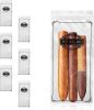 Fine Cigars Plastic Cigar Bags Pack of 100; Clear Plastic Zip Bags 4 x 8 Smoking Accessories; Small Plastic Bags Reclosable 2 Mil; Poly Zipper for Cig