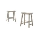 Alonzo 47" Light Gray Small Space Counter Height Dining Table with Cabinet, Drawer, and 2 Ergonomic Counter Stools