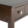 Avalon - Writing Office Desk - Dark Tobacco Brown