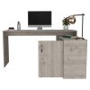 L-Shaped Desk Desti, Office, Light Gray