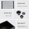 30 Farmhouse Sink - 30 Inch Kitchen Sink Gunmetal Black Single Bowl Apron Front Farmhouse Sink 18 Gauge Stainless Steel Farm Sink