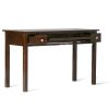 Avalon - Writing Office Desk - Dark Tobacco Brown