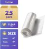 Pack of 25 Heavy Duty Can Liners 40 x 46. Low Density Clear Trash Liners 40x46. Thickness 1.1 Mil. 40-45 Gallon Trash Bags. Puncture; Tear Resistance.