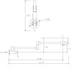 Pot Filler Faucet Wall Mount, Brushed Nickel Finish and Dual Swing Joints Design