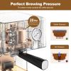 Geek Chef Espresso Machine,Espresso and Cappuccino latte Maker 20 Bar Pump Coffee pressure gauge&Milk Frother Steam Wand,stainless steel,1.5L Water ,C