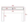 Meridian 2-Drawer Computer Desk Black Wengue