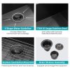 Gunmetal Black Kitchen Sink -32" Undermount Singel Bowl Kitchen basin 18 Gauge Stainless Steel with 9 Inch Deep