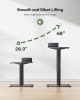 Adjustable Height Stand up Desk, 48x24 Inches Electric Standing Desk, Sit Stand Desk with Desktop Storage and Memory Preset, Black Sit Stand Desk for